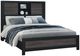 Global Furniture USA Lisbon Black/Gray Queen Panel Bookcase Bed-0