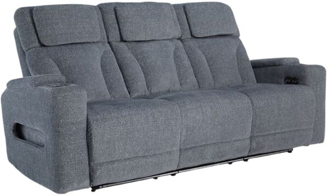 Signature Design by Ashley® Studio Cave Steel Power Reclining Sofa with Adjustable Headrest-0