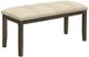 Banc de 44 po pour salle à manger de Monarch Specialties Inc. - Crème/Gris-0