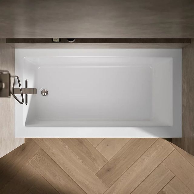 KOHLER® Underscore® White 60" x 32" Alcove Bath - Left Drain-3