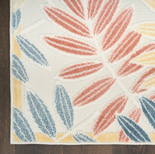 Nourison Home™ Aloha Ivory Blue 5'x8' Area Rug-3