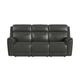 Elements International Mustang Anthrocite Power Reclining Sofa-2