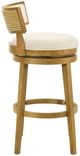 Armen Living Noely Amber Glow/White Barstool-4