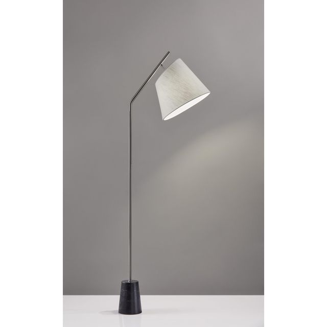 Adesso® Dempsey Brushed Steel Floor Lamp-1