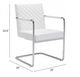 Zuo® Quilt White Dining Chair-4