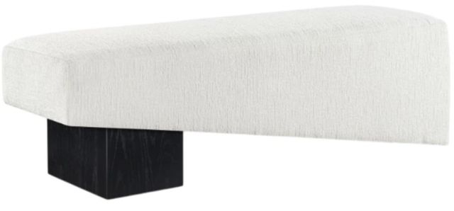 Meridian Furniture Alora Cream/Black Upholstered Bench-0