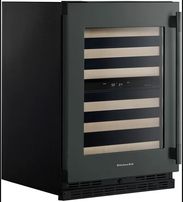 Kitchenaid® 24" Juniper Built-In Wine Cooler With Full-Extension Wood-Front Racks-2
