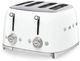 Smeg 50's Style 4 Slice White Toaster-1