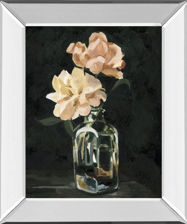 Classy Art Dark Rose Arrangement II by Emma Caroline Mirror Framed Wall Art-0