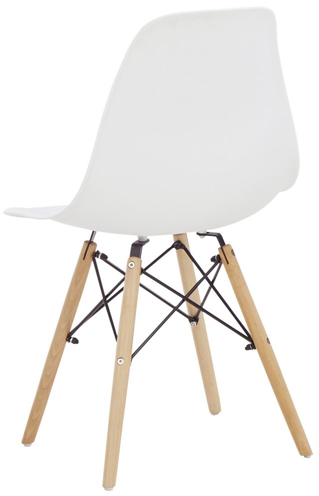 Signature Design by Ashley® Jaspeni 4-Piece White/Natural Dining Room Side Chair Set-2