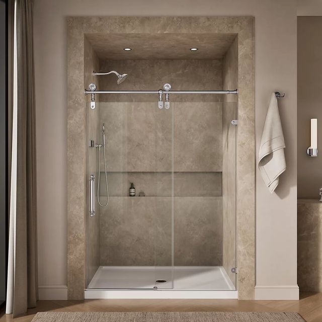 KOHLER Artifacts™ Polished Chrome 81 x 57" - 58" Sliding Shower Door-3