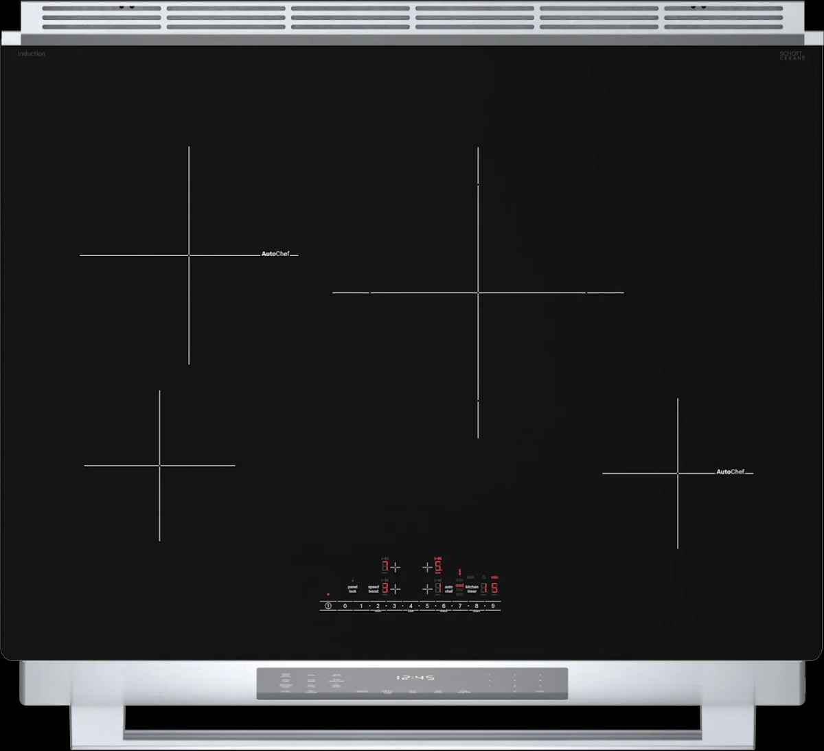 Bosch 800 Series 30" Stainless Steel Slide-in Induction Range - Thumbnail 5