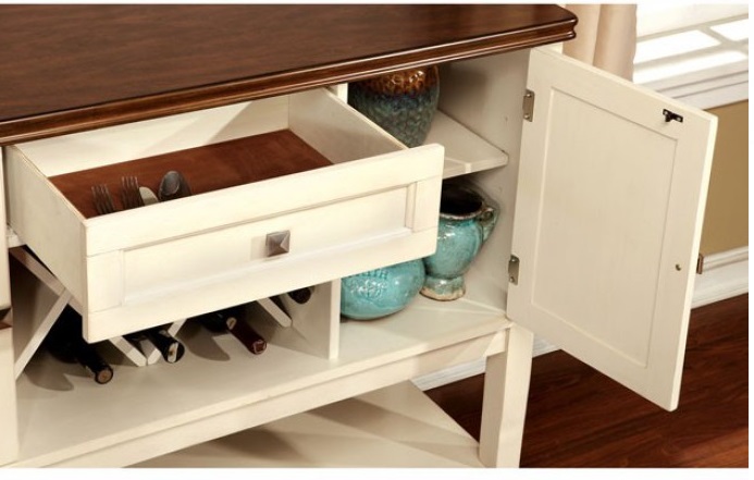 Furniture of America Dover Server with Cherry Top - Thumbnail 3