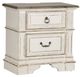Liberty Furniture Abbey Park 5-Piece Antique White/Weathered Brown Queen Upholstered Sleigh Bedroom Set-3
