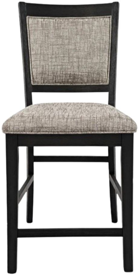 Jofran Inc. Altamonte Dark Charcoal/Gray Upholstered Counter Stool-2