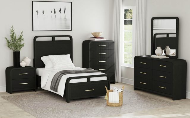 Elements International Ridgemont Black Chest-1