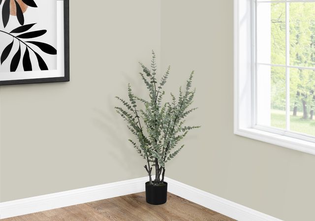 Monarch Specialties Inc. Green/Black 44" Artificial Potted Eucalyptus Tree-3