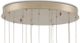 Currey & Company Beehive Natural Rattan/Silver Round Multi-Drop Pendant Lighting-2