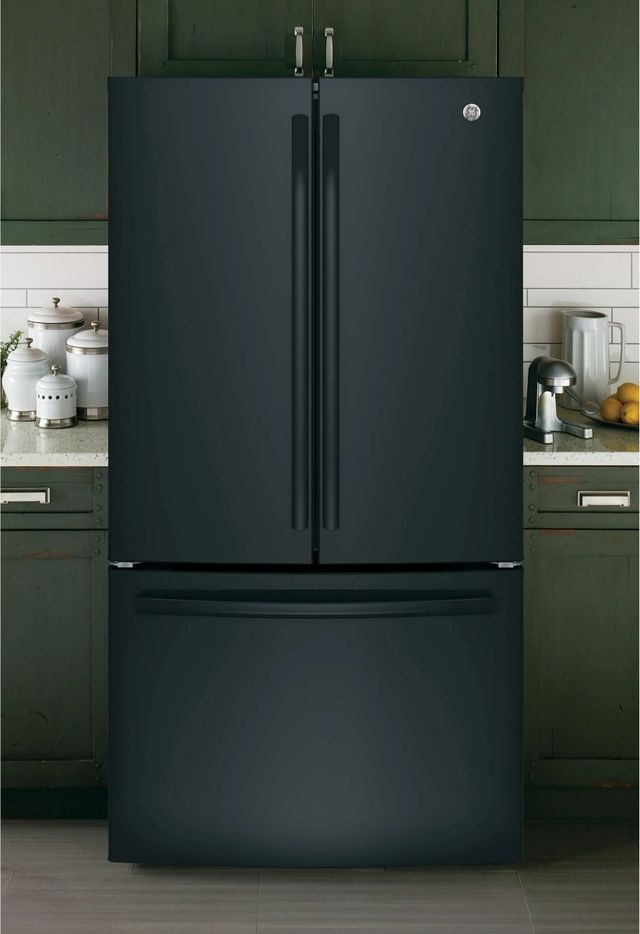 GE® 27.0 Cu. Ft. Black French Door Refrigerator-2