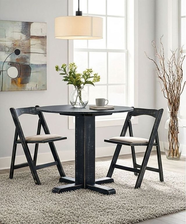 Sunny Designs™ Marina Black Sand Drop-Leaf Table-2
