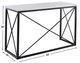 Steve Silver Co. Skyler White Sofa Table with Black Base-2