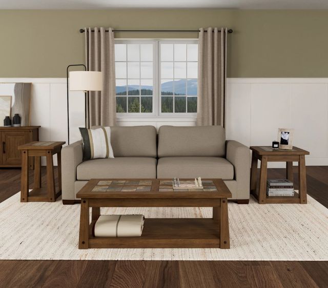 Riverside Furniture Lakepoint Oxford Oak Chairside Table-1