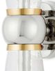 Currey & Company Byford Clear/Nickel Bath Wall Sconce-3