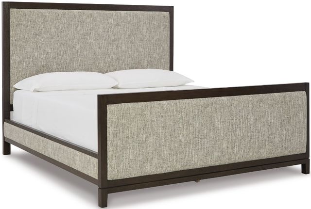 Signature Design by Ashley® Burkhaus 2-Piece Brown King Upholstered Bed Set-1