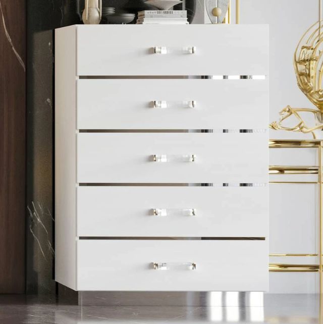 New Classic® Home Furnishings Europa White Chest-1