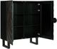 Signature Design by Ashley® Fosterman Distressed Black Accent Cabinet-2