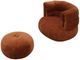 VIG Furniture Divani Casa Shay Burnt Orange Fabric Accent Chair and Ottoman-1