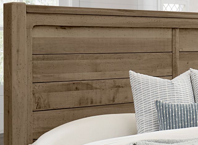 Artisan & Post by Vaughan-Bassett Cool Rustic Stone Gray California King Storage Plank Bed-3