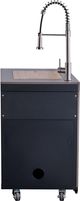 FORNO® Rimini Series Alta Qualita Black, Stainless Steel and Gray Outdoor Kitchen Kits-5