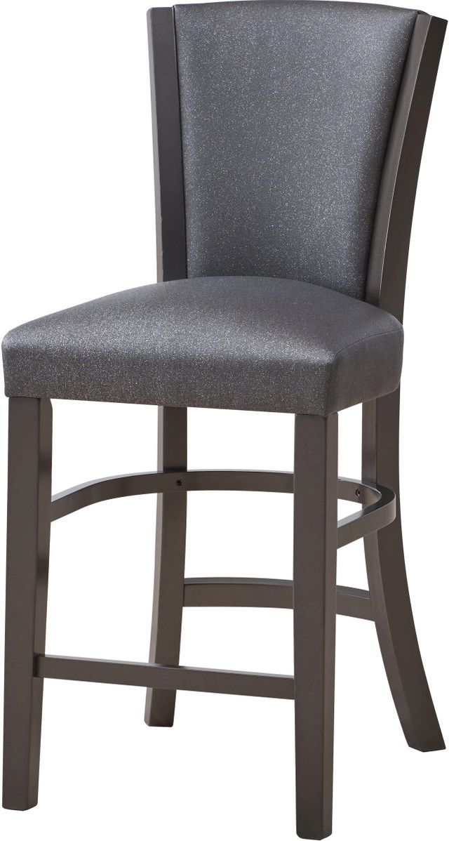New Classic® Home Furnishings Platina Glitter Gray Counter Chair-1
