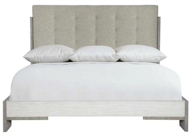 Bernhardt Foundations Gray/Light Shale Queen Upholstered Panel Bed-2