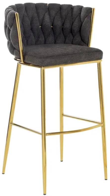 Stylecraft Austin Allen James Brown/Gold 42" Stationary Accent Chair-0