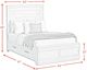 Elements International Avalanche Antique White Queen Storage Panel Bed-2