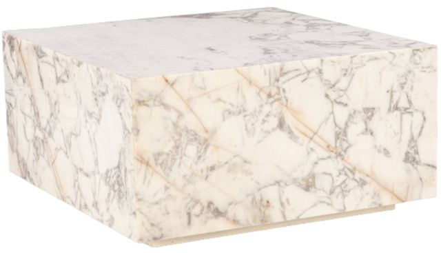 Home Trends & Design Nile White Drum Coffee Table-0