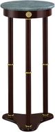 Coaster® Edie Merlot Round Marble Top Accent Table with Brown Base-0