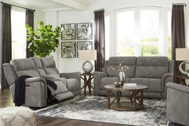 Signature Design by Ashley® Next-Gen DuraPella 3-Piece Slate Power Reclining Living Room Set-4
