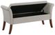 Coaster® Farrah Beige Upholstered Rolled Arms Storage Bench-1