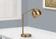 Monarch Specialties Inc. 19"H Gold Metal Table Lamp-3