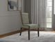 International Furniture Direct Balam Olive Upholstered Side Chair-1
