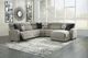 Signature Design by Ashley® Colleyville 5-Piece Stone Power Reclining Right-Arm Facing Sectional and Chaise-1