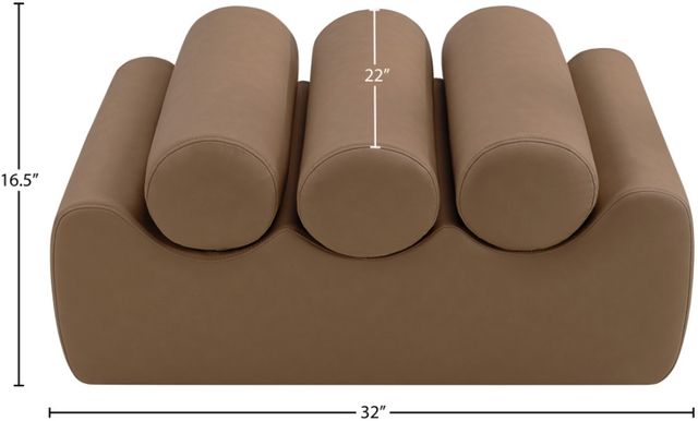Meridian Furniture Rumble Brown 32" Bench-3