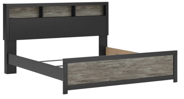 Signature Design by Ashley® Broachmyn Black/Gray King Bookcase Bed-2