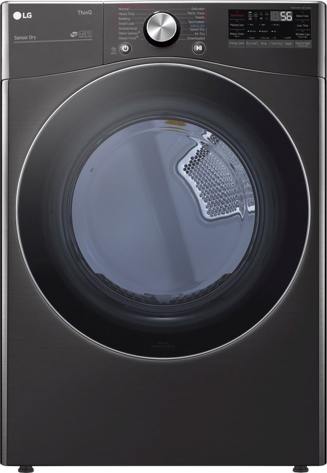 LG 7.4 Cu. Ft. Black Steel Front Load Gas Dryer-0
