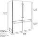 ZLINE Autograph Edition 60" 32.2 Cu. Ft. Stainless Steel with Graphite Gray Interior and Champagne Bronze Helix Handles French Door Built-In Bottom Freezer Refrigerator with Water Dispenser and Ice Maker -1