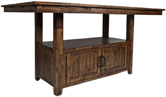 Jofran Inc. Cannon Valley Brown High/Low Counter Dining Table-3