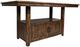 Jofran Inc. Cannon Valley Brown High/Low Counter Dining Table-3